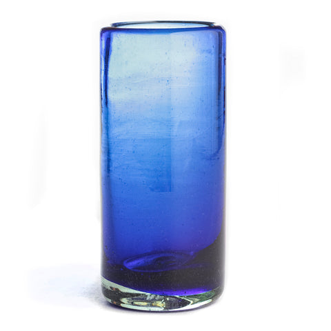 Hand Blown Shot Glasses - Set of 4 - 2 Oz (Cobalt) - MEXTEQUIL