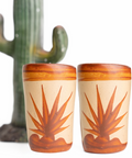 Terracotta Shot Glasses - Set of 4 - 2 Oz (Agave) - MEXTEQUIL: MEXICRAFT IMPORTS LLC