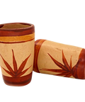 Terracotta Shot Glasses - Set of 4 - 2 Oz (Agave) - MEXTEQUIL: MEXICRAFT IMPORTS LLC