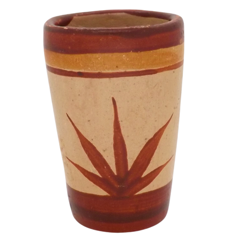 Terracotta Shot Glasses - Set of 4 - 2 Oz (Agave) - MEXTEQUIL: MEXICRAFT IMPORTS LLC