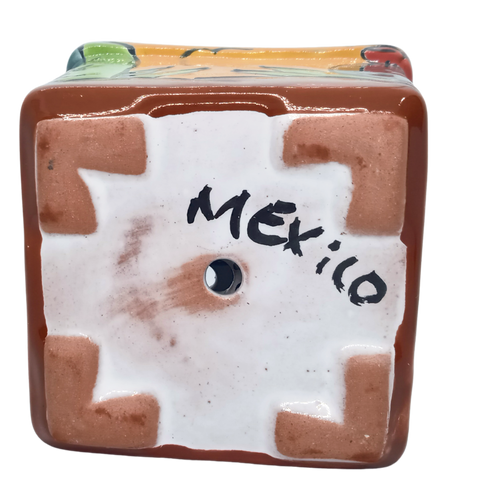 Talavera Hand-Painted Pottery Planters - Set of 3 (Cactus 2.8") - MEXTEQUIL: MEXICRAFT IMPORTS LLC