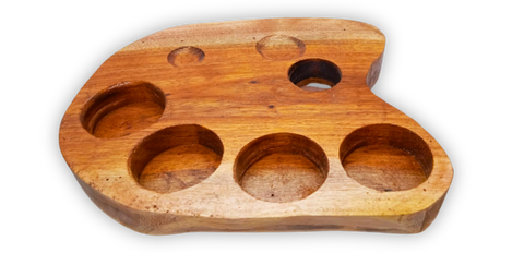 MEXTEQUIL - Tequila Tray of Wooden Tray for 4 Shot Glasses (Without Shot Glasses) - MEXTEQUIL: MEXICRAFT IMPORTS LLC